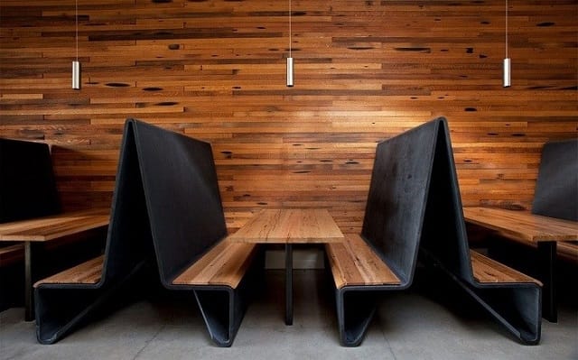 gotable wood restaurant booths