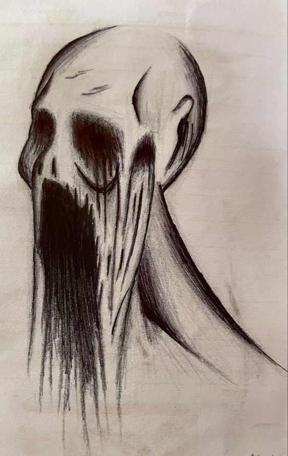 draw a ghost face