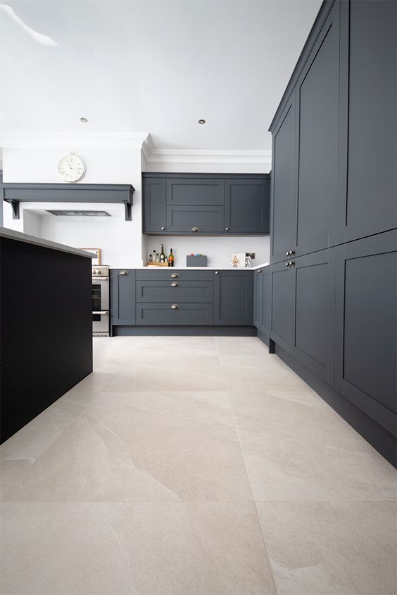 White Kitchen Floor Tile Ideas - Stone White Floors Tile for Kitchens