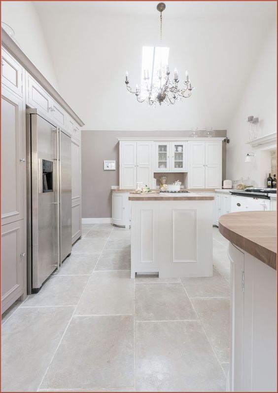 White Kitchen Floor Tile Ideas - modern white kitchen floor tiles