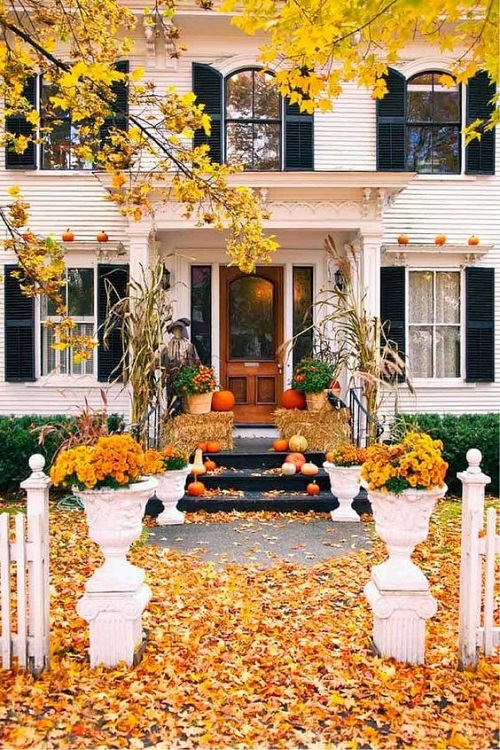 fall front door decor - Amazing Fall Door Decor Idea