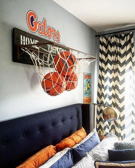 Basketball Bedroom Decor - basket decor idea for bedroom