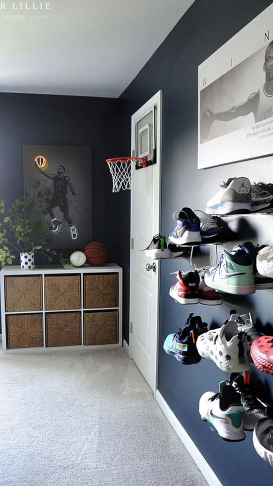 Basketball Bedroom Decor - basket decor ideas for bedroom