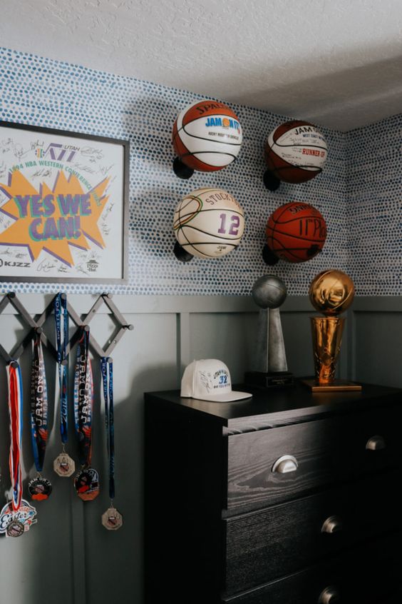 Basketball Bedroom Decor - basketball room decor idea
