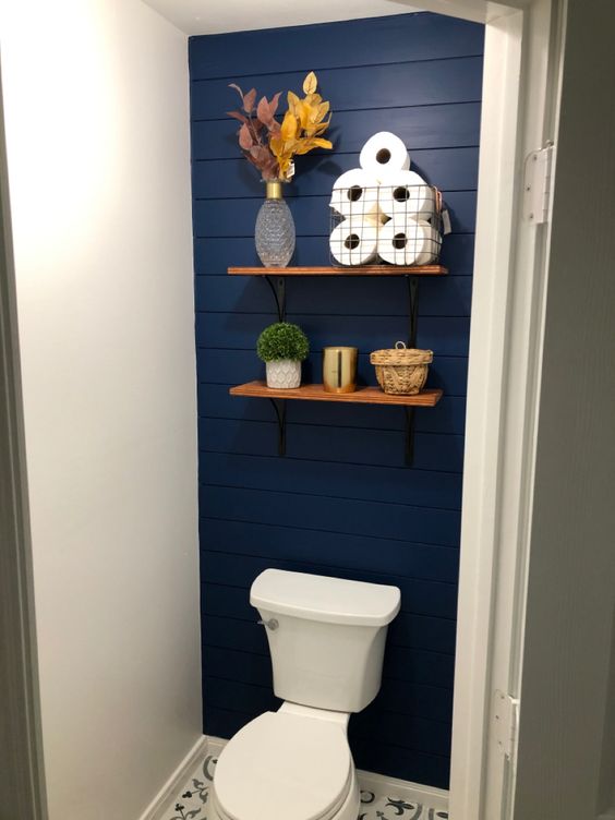 Bathroom Accent Walls Ideas - small bathroom accent wall ideas