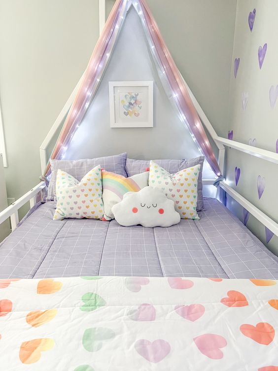 Childrens Bedroom Decor - Rainbow Dreams Girls Bedroom