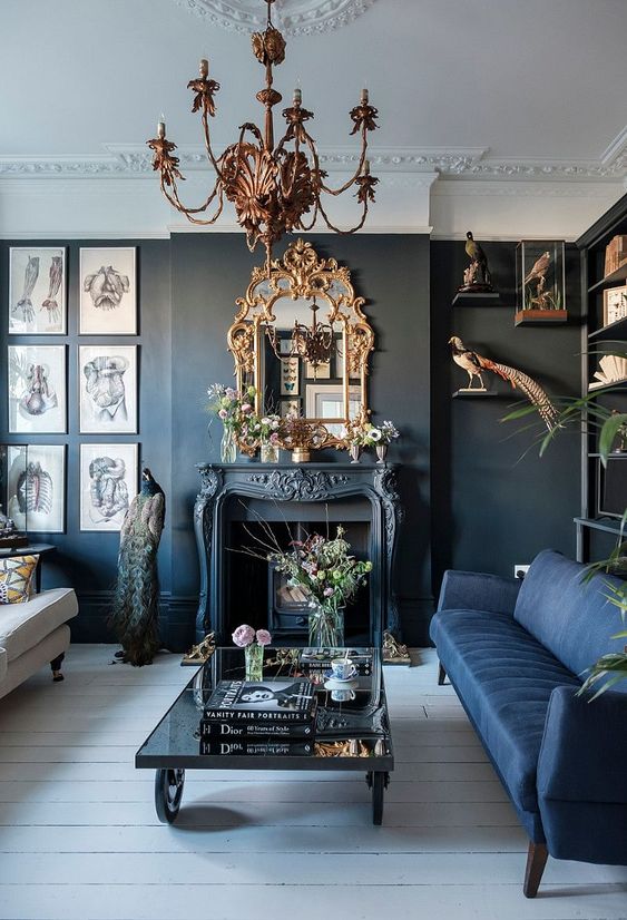 Gothic Living Room - gothic inspired living room