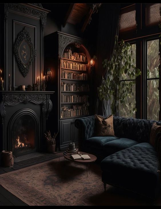 Gothic Living Room - gothic living room modern