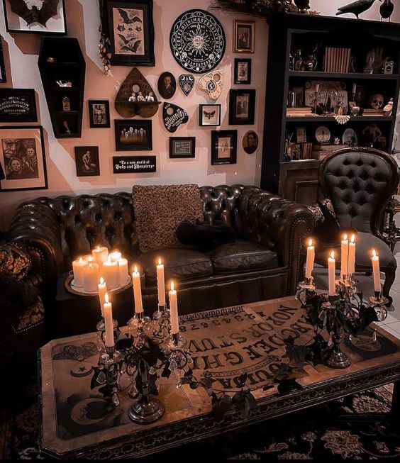 Gothic Living Room - gothic mansion living room
