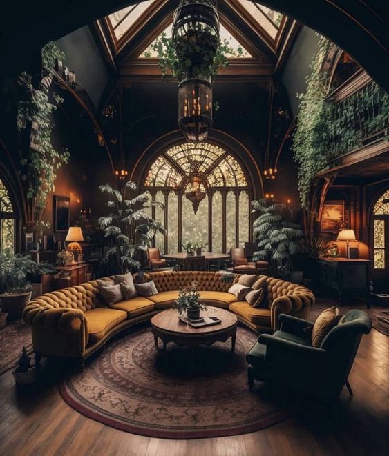 Gothic Living Room - gothic style living room
