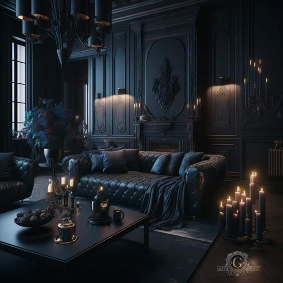 Gothic Living Room - gothic themed living room