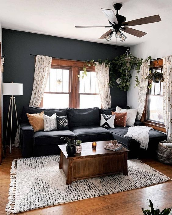 White and Black Living Room Ideas - Black and white living room walls