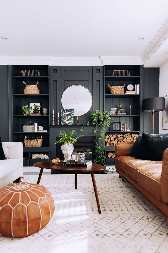 White and Black Living Room Ideas - white & black living room