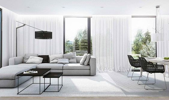 White and Gray Living Room Ideas - Modern White and Gray Living Room Ideas