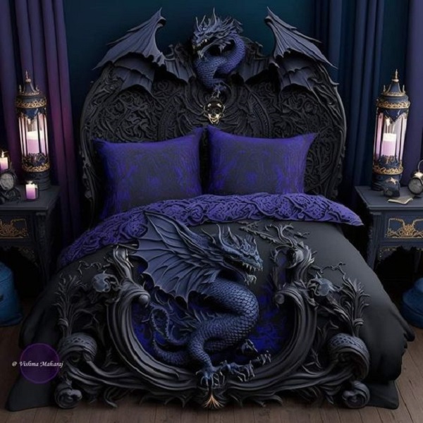 gothic bedroom - black gothic bedroom