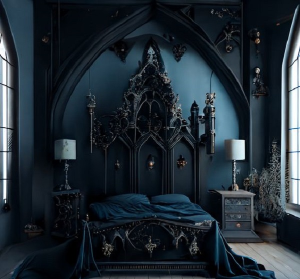 gothic master bedroom - Victorian Gothic Bedroom