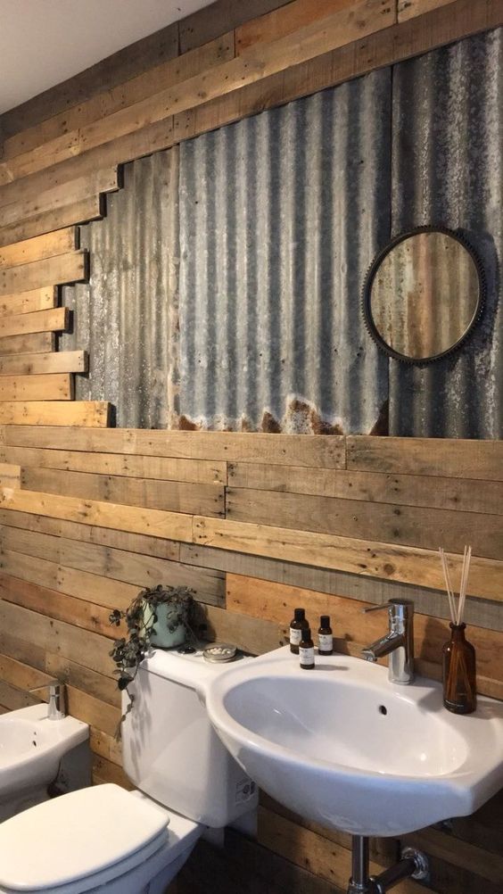 ideas for rustic bathroom walls - rustic bathroom vanity