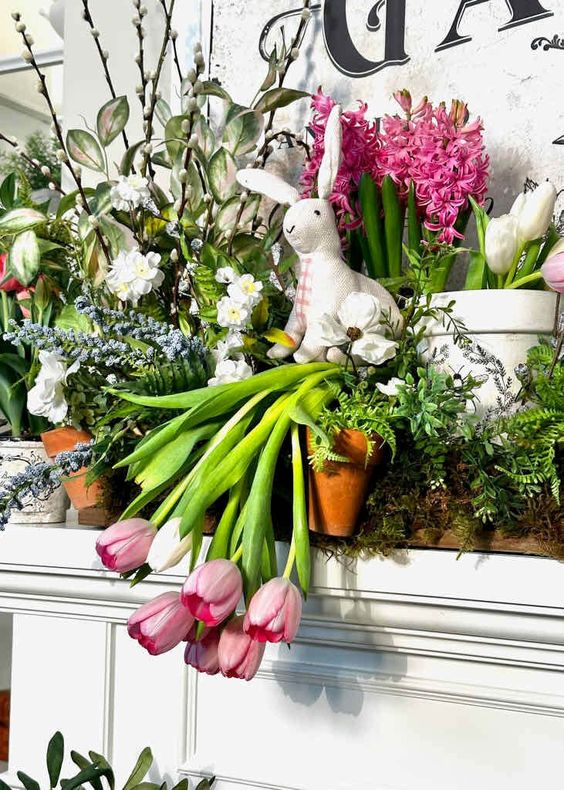 Spring Home Decor 2023 - Stunning Spring Mantel Decor Ideas