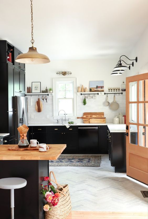 Black Kitchen Cabinets Ideas - Beautiful Black Kitchen Cabinets Ideas