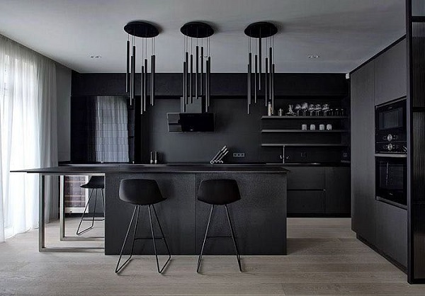 Matte Black Kitchen Cabinets - Matte Black kitchen cabinets small kitchen