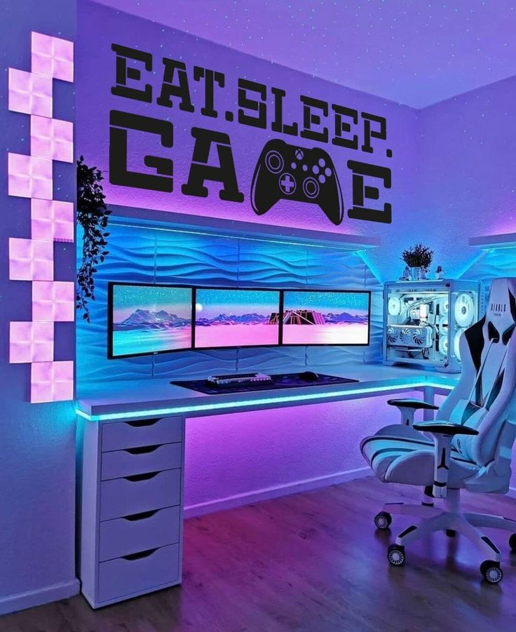 cool gaming room ideas - Simple gaming room