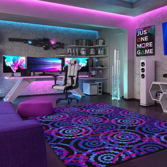 cool gaming room ideas - Small gaming room