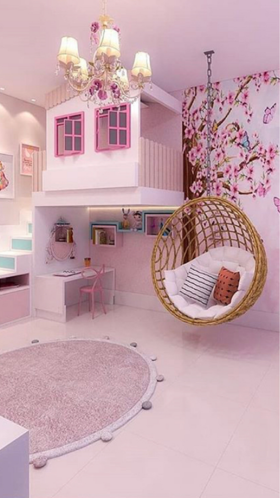 Cute Bedroom Decor - Macarons Crystal Chandeliers Badroom Decor