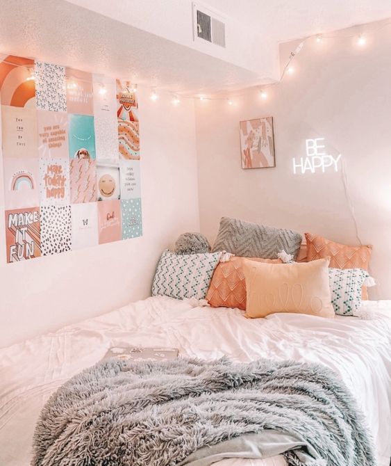 cute pink bedroom - cute room ideas for teens