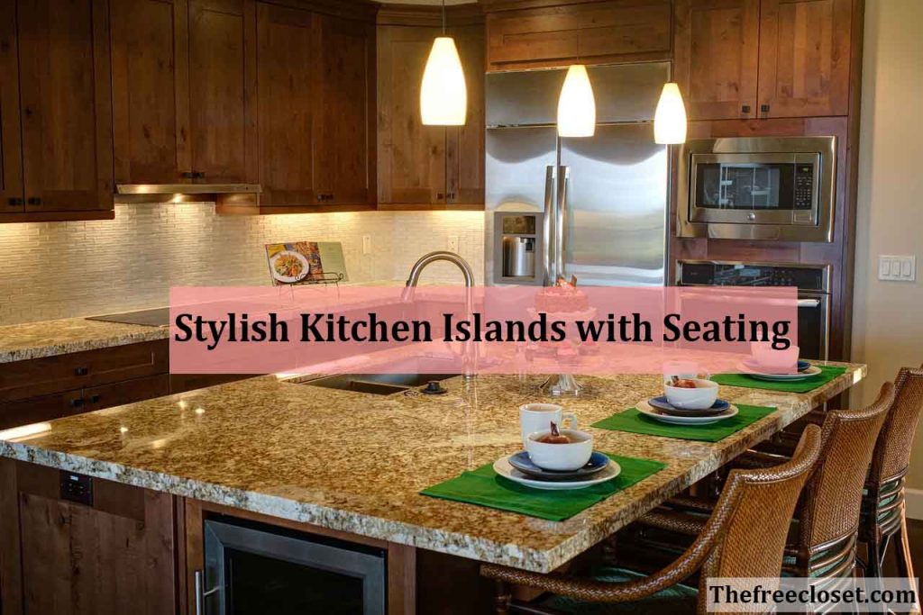 Kitchen island with seating for 6