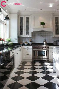 Black and white kitchen designs photo gallery