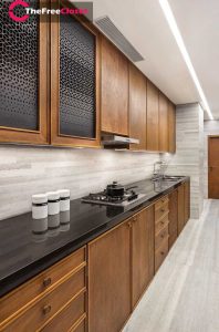 Black kitchen cupboards